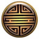 Китайский символ «SHOU» - объемный талисман-наклейка 