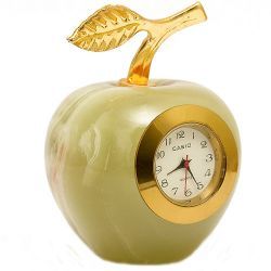 Часы Яблоко 5 см, оникс