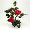 Бонсай "Пион", 3 цветка и бутон, 28 см