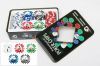 Набор покерных фишек в жестяной коробке (100 фишек 11, 5 гр)